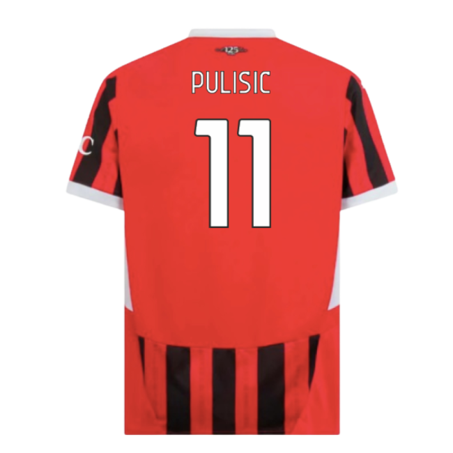 2024-2025 AC Milan Home Shirt (Pulisic 11) Antibacterial