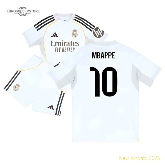 2025-2026 Real Madrid Home Youth Kit (mbappe 10) - Collectors Item