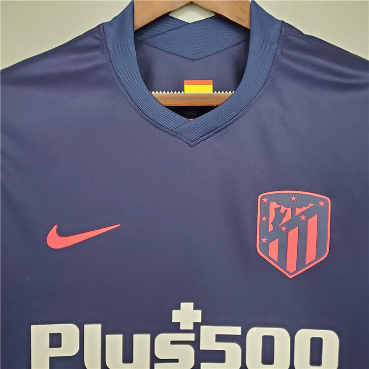Atletico Madrid 21-22 Away Navy Soccer Jersey Football Shirt -