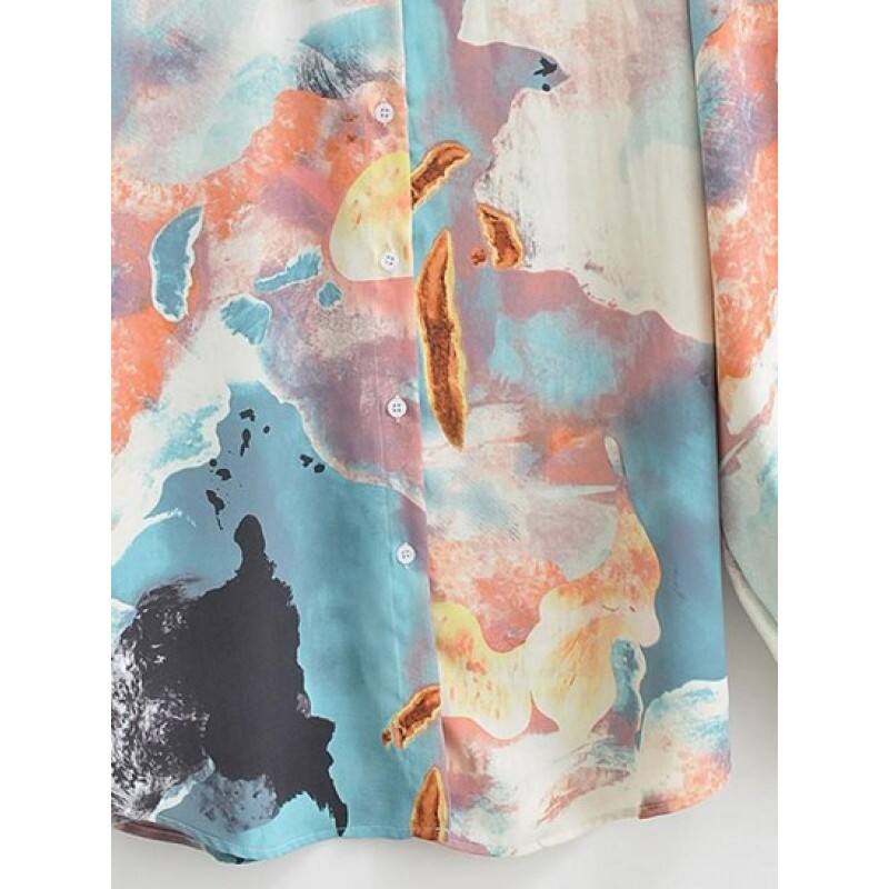 Tie Dye Long Sleeve Shirt WB6706