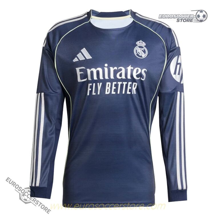 Real Madrid Away ALABA 4 Long Sleeve Football Jersey 25-26 Season
