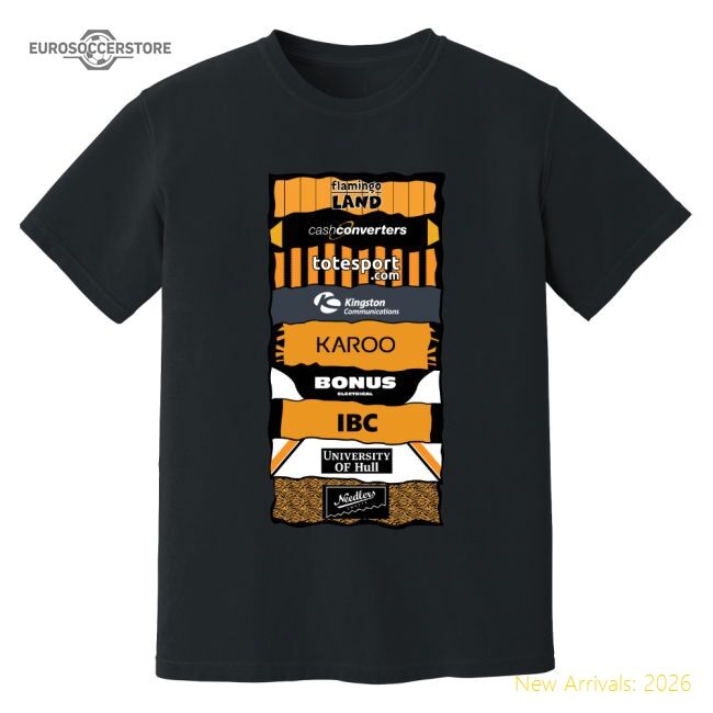 Hull Sponsor History T-shirt (black) - Authentic Design