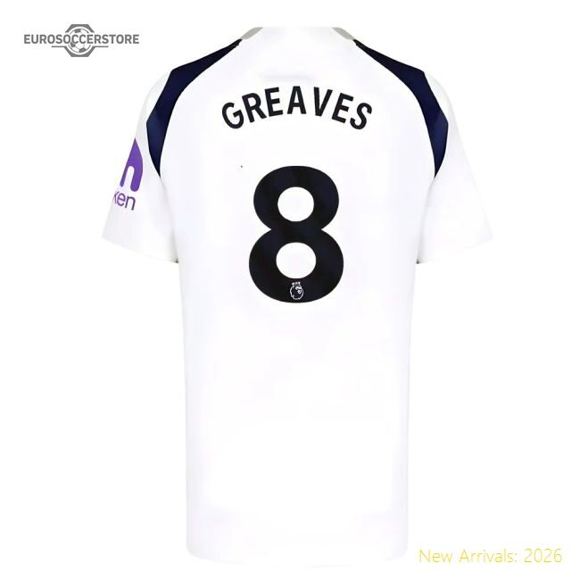 2025-2026 Tottenham Hotspur Hotspur Home Shirt (kids) (greaves 8)