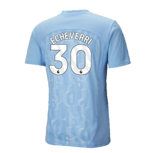 Echeverri 30 2024-2025 Man City Football Club Home Jersey