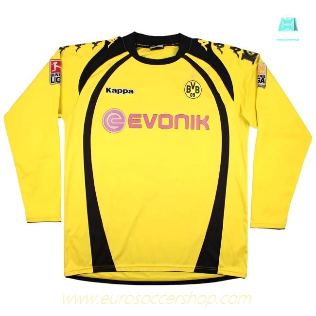 Borussia Dortmund 2009-10 Home Long Sleeve Shirt (Kuba #16) (2XL) (Very Good)