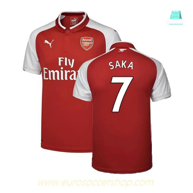 Arsenal 17/18 Home Football Shirt Adult Size XS ((Excellent) XS) (Saka 7)