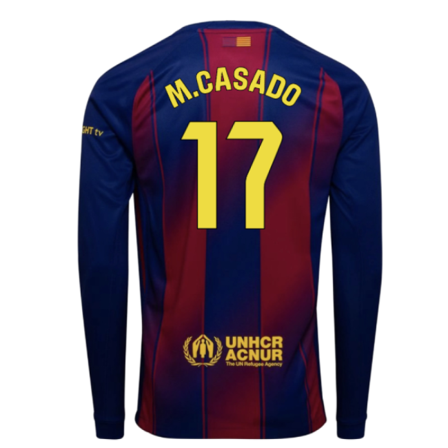 Casado 17 Fan Quality Barcelona Home Replica Jersey (Adults) (2)