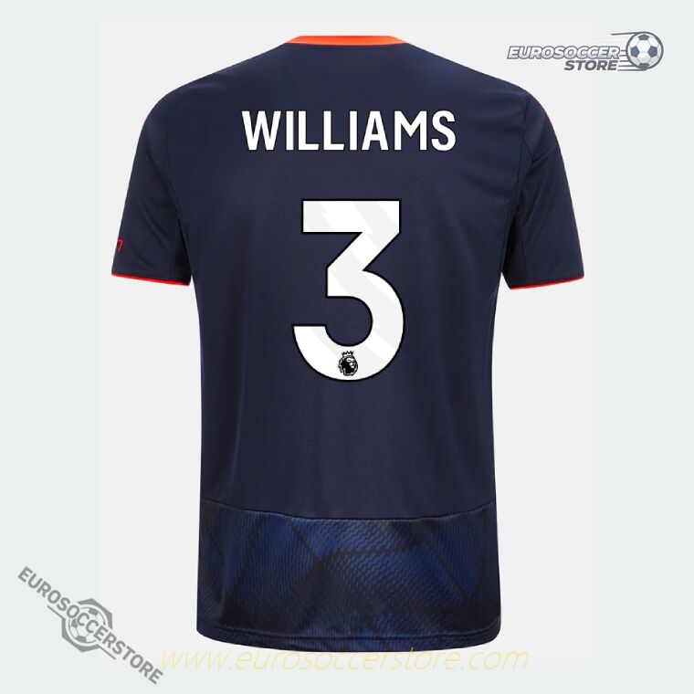 Nottingham Forest 25-26 Third WILLIAMS 3 Third Version Jersey