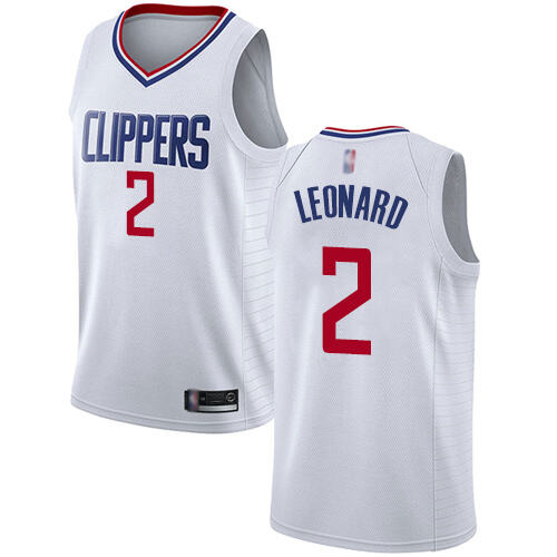 Clippers #2 Kawhi Leonard High-Quality 2024 Icon NBA Jersey - White