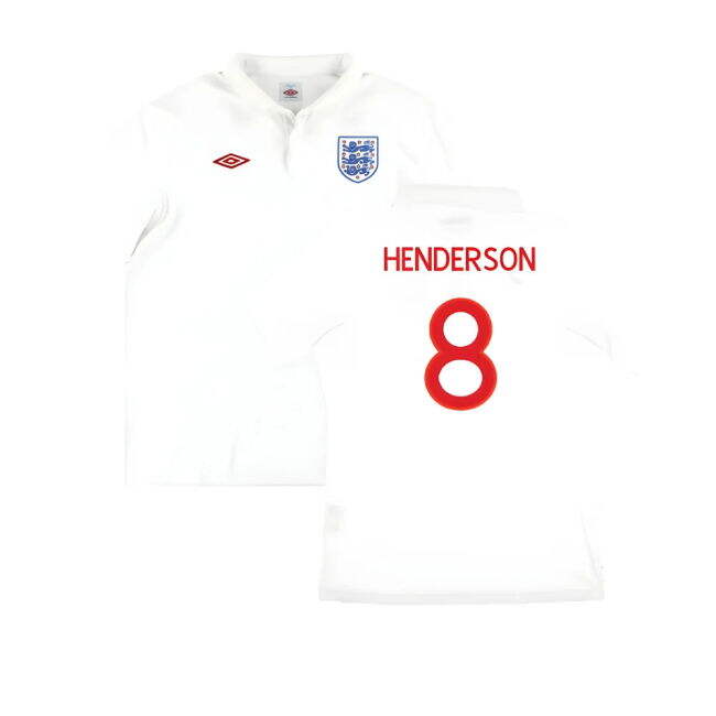 England 2010-12 Home Shirt ((Very Good) M) (HENDERSON 8)