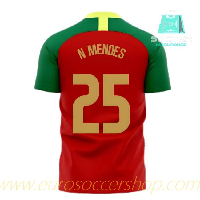 2025-26 Edition Portugal Home Genuine Concept (N.MENDES 25)