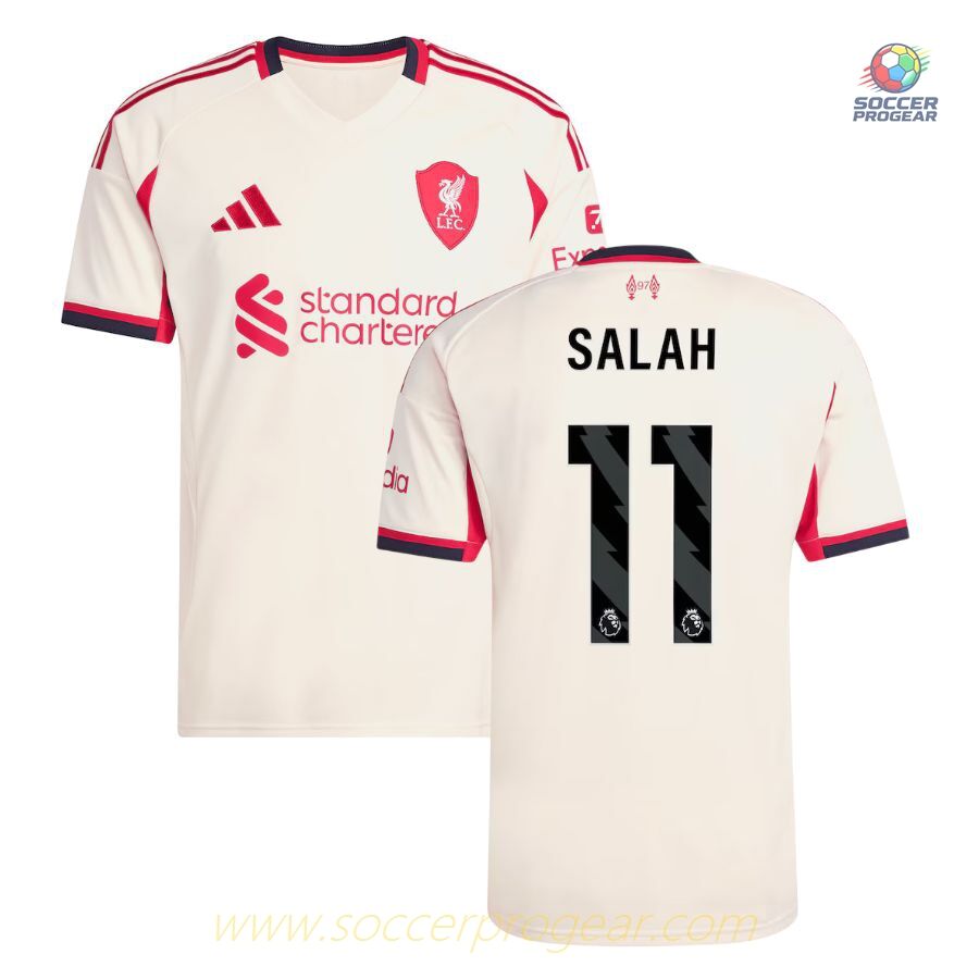 Liverpool Away Soccer Shirt 2025-2026 Season Salah