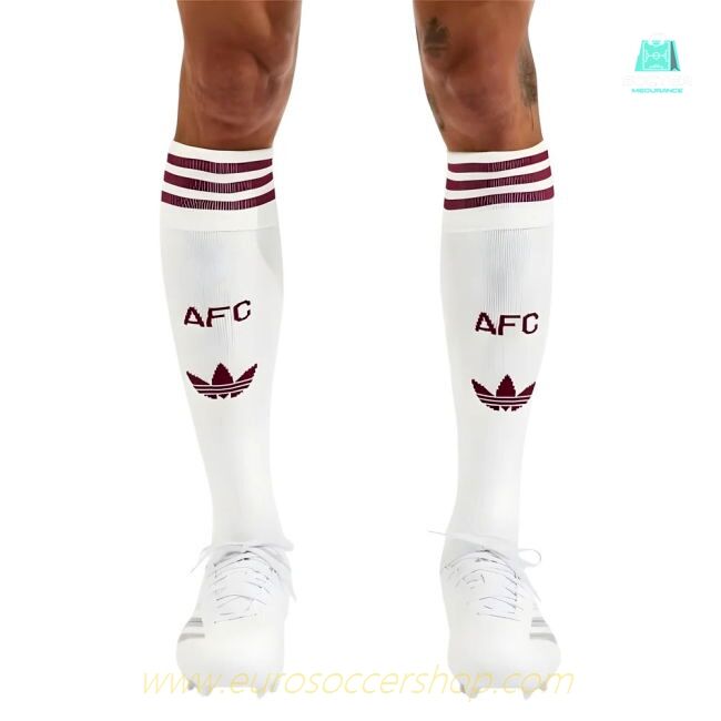2025-2026 Arsenal Third Socks (White)
