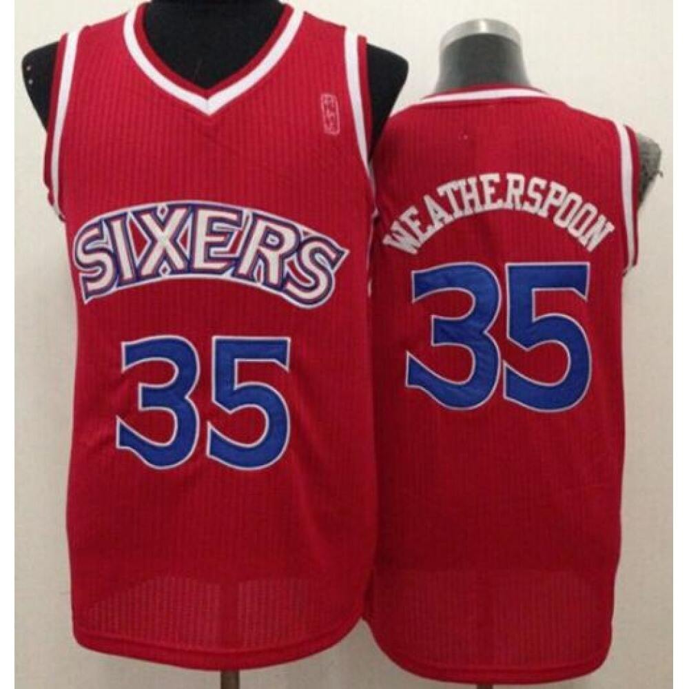 Collector's Item High-Quality Men's PHI #35 Clarence Red Basketball Jersey