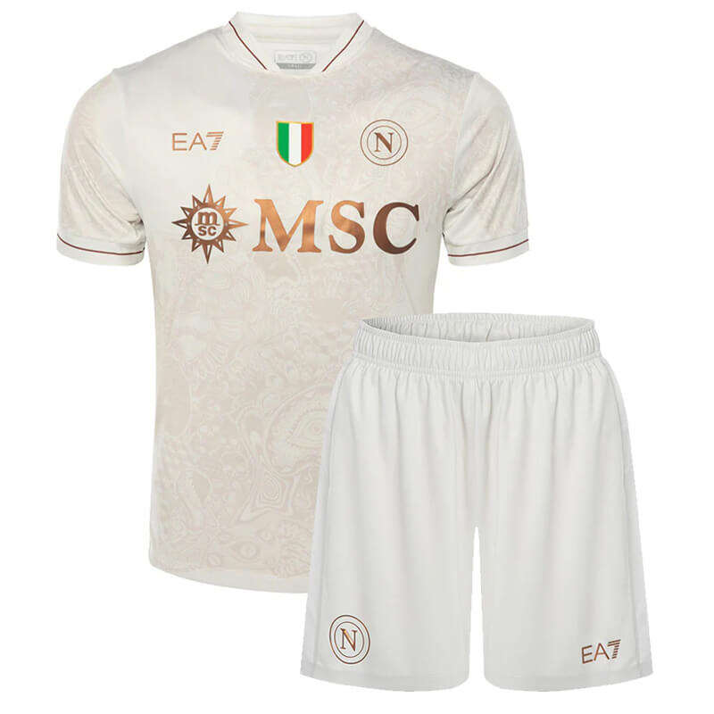 Kids Napoli Away Kit 202526 ShirtShorts - Official Replica 20425