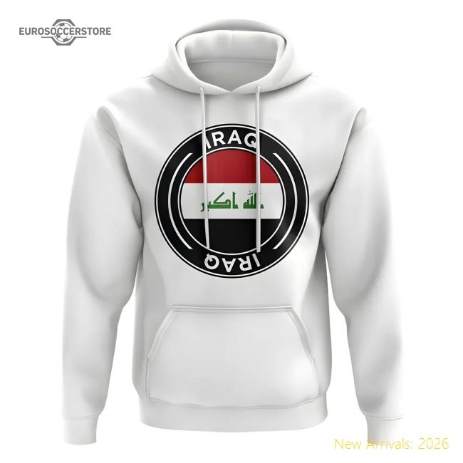 Iraq Football 20242025 Regular Durable Hoodie Retro Breathable