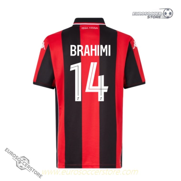 OGC Nice Home BRAHIMI 14 Football Jersey for the 25-26 Season