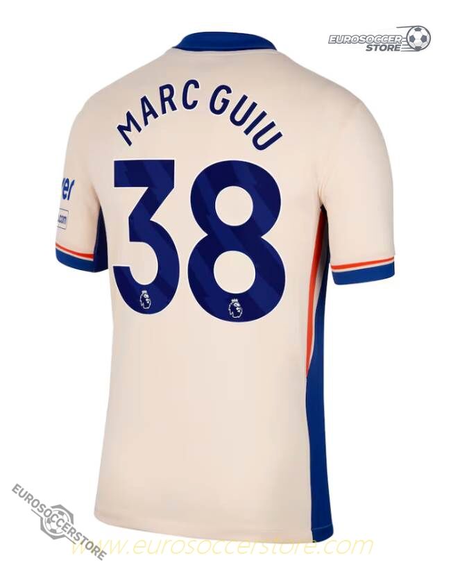 Marc Guiu's Chelsea Away Jersey, Number 38, for the 24-25 Season