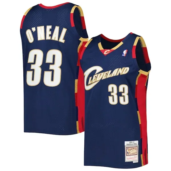 Shaquille O'Neal CLE Jersey - superior NBA - Navy sports training