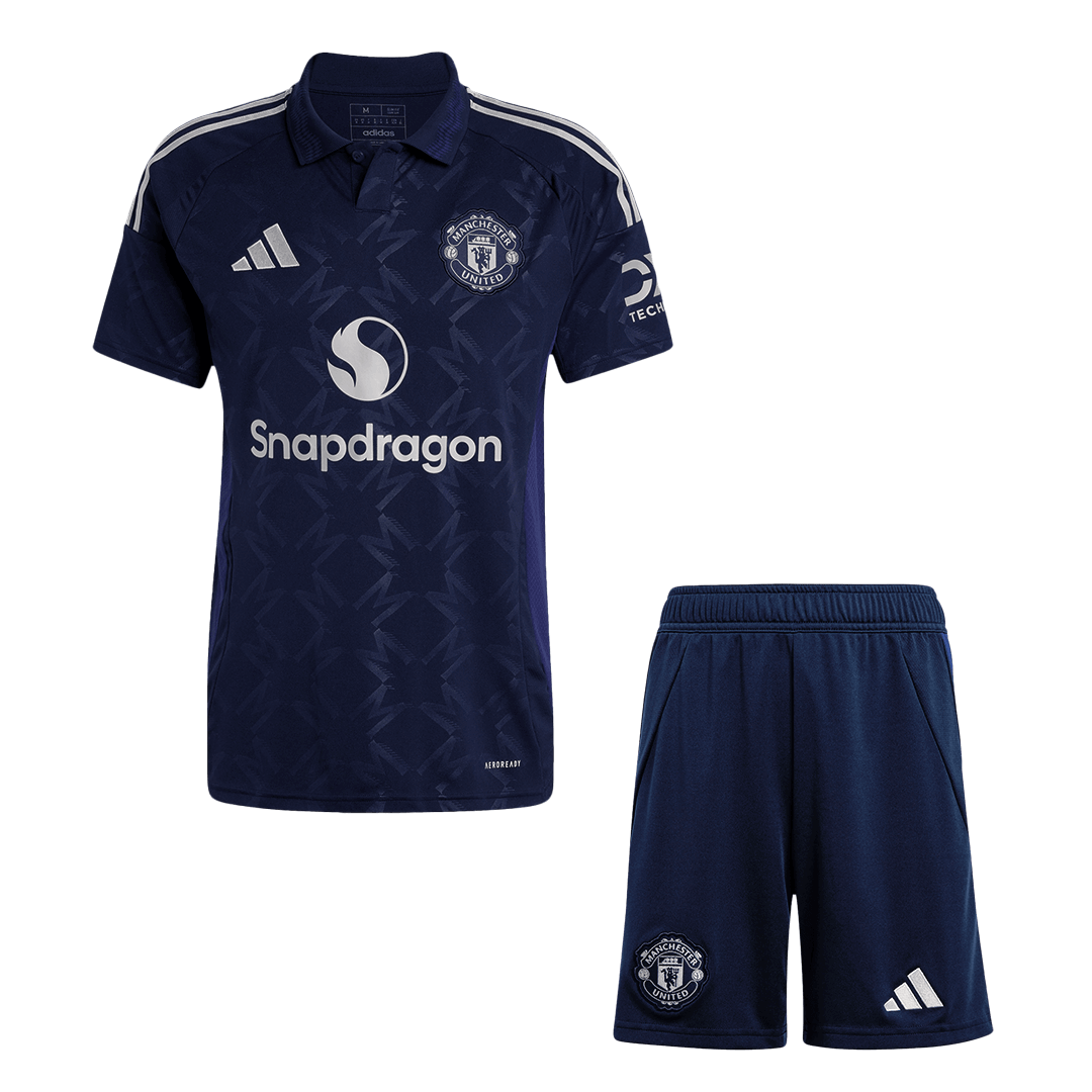 Manchester United Away Soccer Jersey Kit(Jersey+Shorts) 2024/25Authent