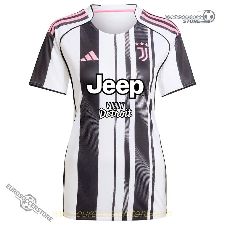 Juventus Women's Home Football Jersey for the 25-26 Season