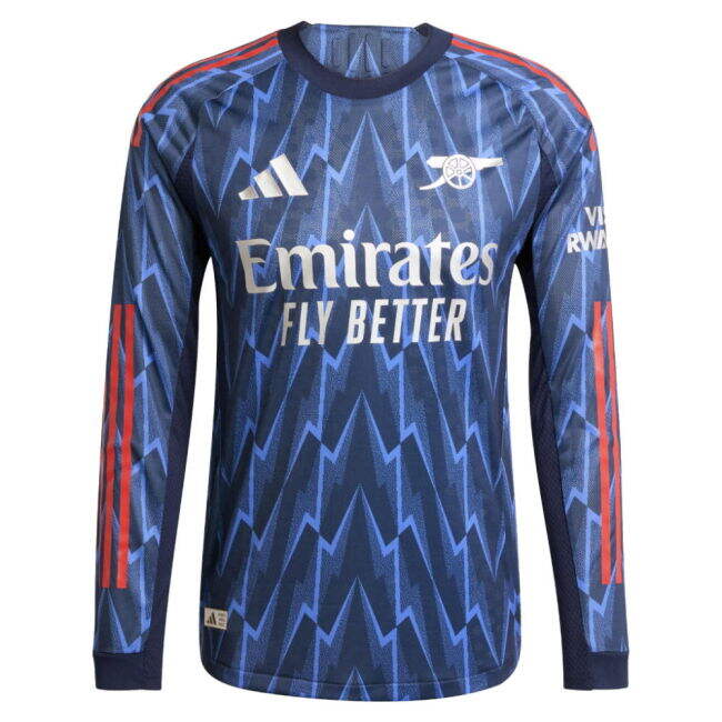 2025-2026 Arsenal Authentic Long Sleeve Away Shirt (Zubimendi 36)