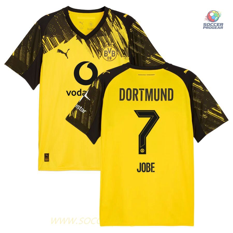 BVB Dortmund Home Soccer Team Shirt 2025/26 Collection Jobe