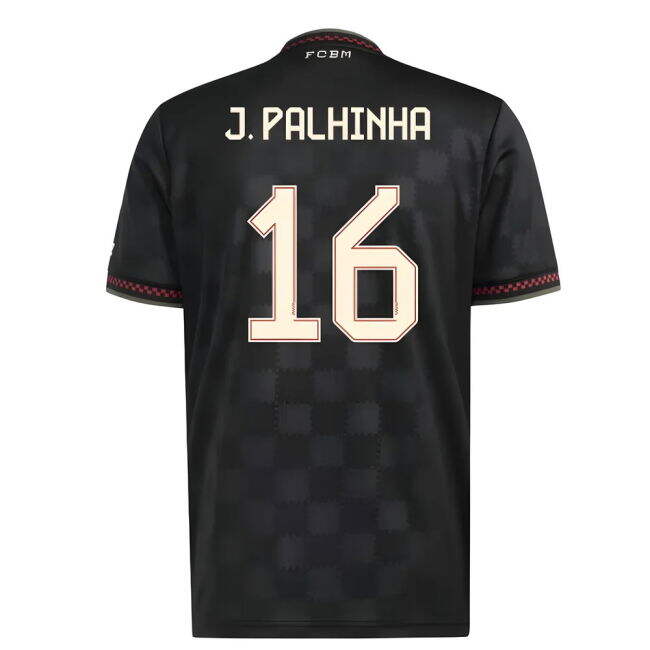 2025-2026 Bayern Third Elegant Shirt (J. Palhinha 16) Reinforced Seams