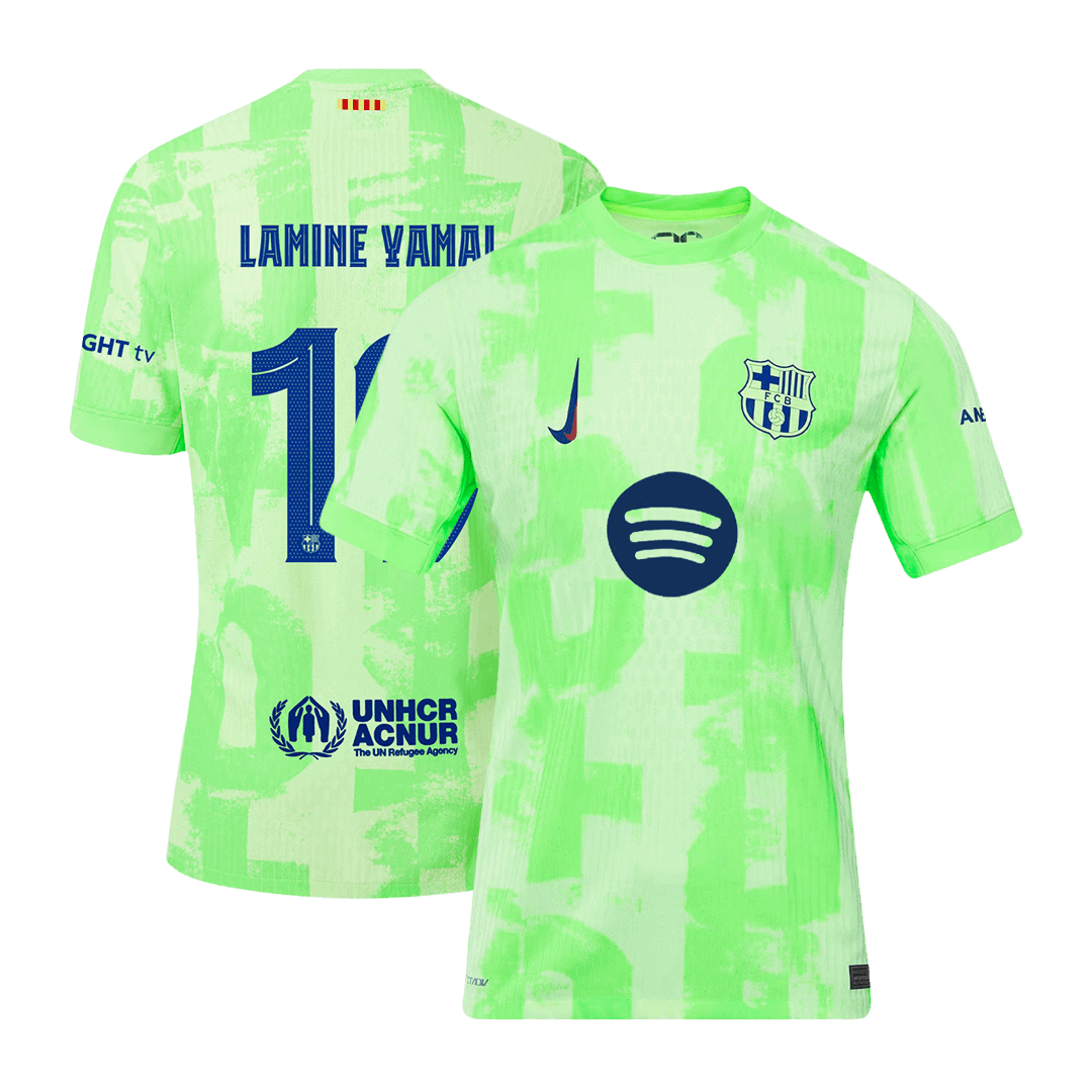 Player Version LAMINE YAMAL #19 Barcelona Third Away Soccer Jersey 202