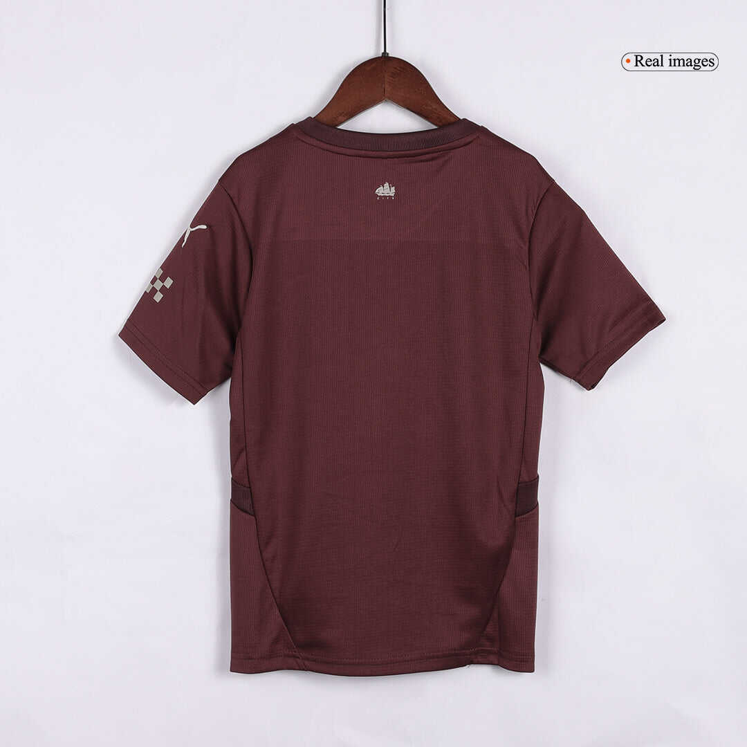 Kid's Manchester City Third Away Soccer Jersey Kit(Jersey+Shorts+Socks