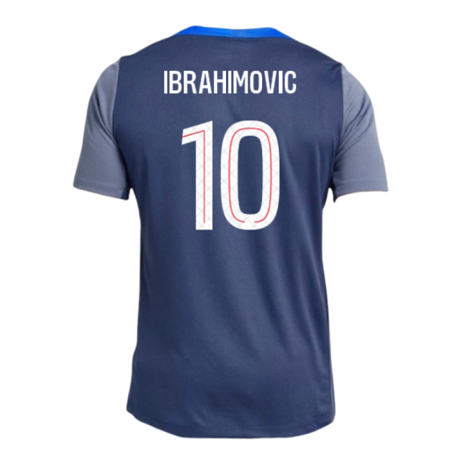 Psg Psg Strike Dri Fit Training Shirt Navy Ibrahimovic #10 Authent...