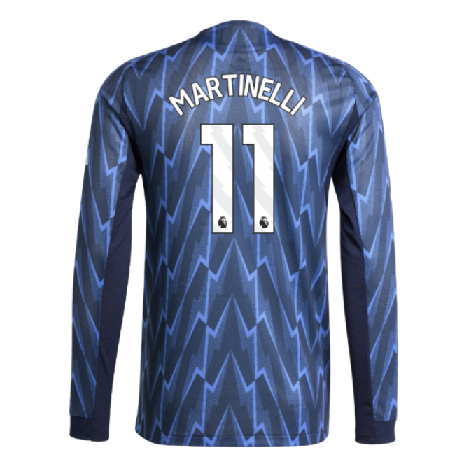 2025-20 Arsenal Away Football Shirt Martinelli Name & Number L M S