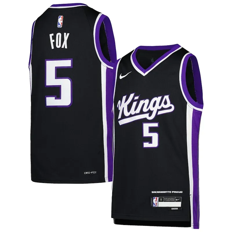 De'Aaron Fox SAC Swingman Jersey - high-quality NBA - Icon Edition