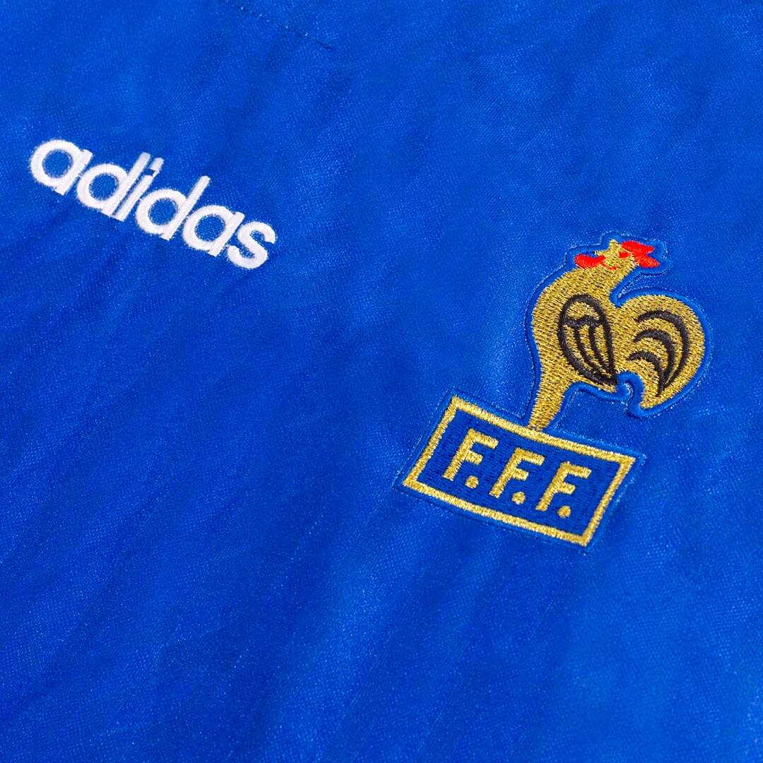 Retro 1994 France Home  Soccer Jersey Authentic Kit