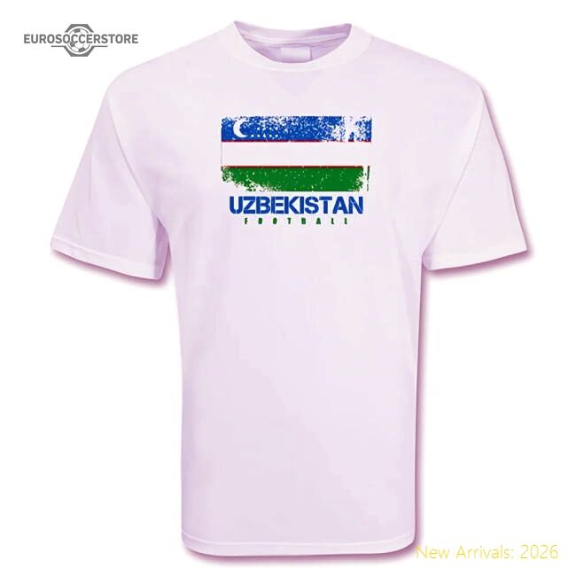 Premium Uzbekistan Football 20242025 Regular Tshirt Moisturewicking