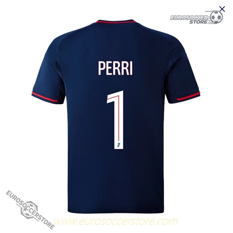 Lyon's Olympique Lyonnais PERRI 1 Away Jersey for the 25-26 Season