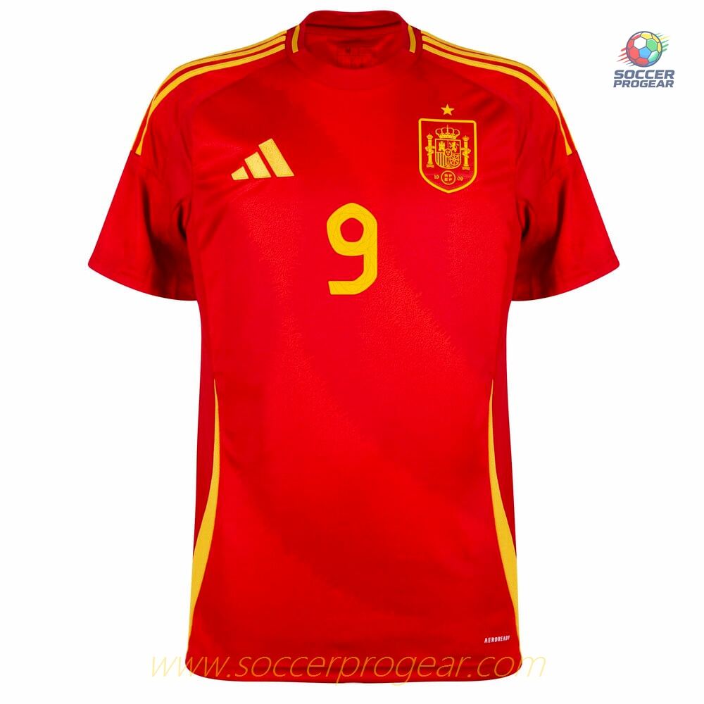 Spain Home Team Soccer Shirt 2024-2025 Collection Season Gavi