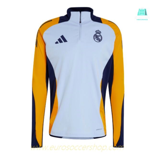 2024-2025 Real Madrid Training Top (Glow Blue)