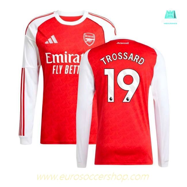 2025-2026 Arsenal Long Sleeve Home Shirt (Trossard 19)