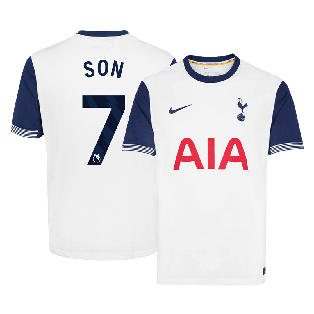 SON #7 Tottenham Hotspur Home  Soccer Jersey 2024/25 Authentic Kit
