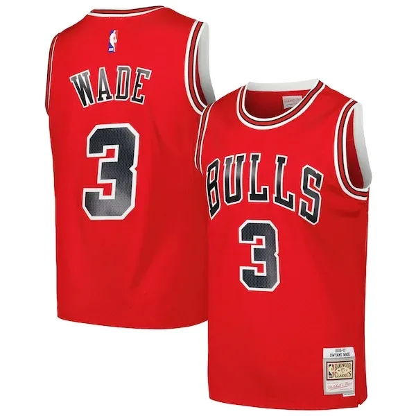 Dwyane Wade CHI Swingman Jersey - official NBA - Red NBA sports