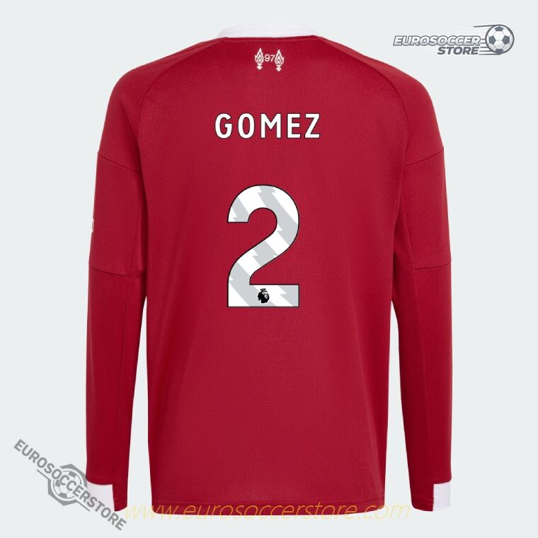 GOMEZ 2 Liverpool 25-26 Home Long Sleeve Football Jersey