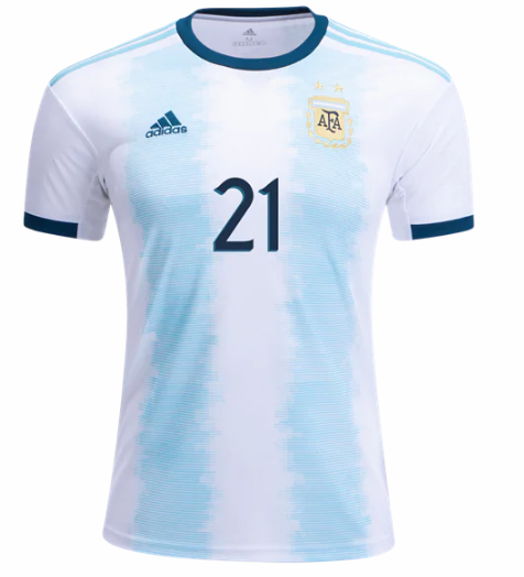 Advanced Fabric 2019-20 ARGETINA HOME SOCCER JERSEY SHIRT PAULO