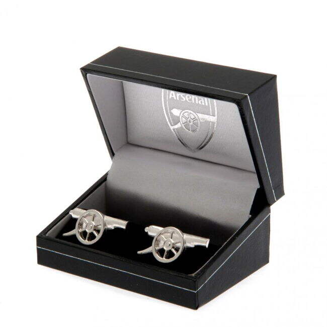 Arsenal FC Sterling Silver Cannon Cufflinks (Fan Favorite)