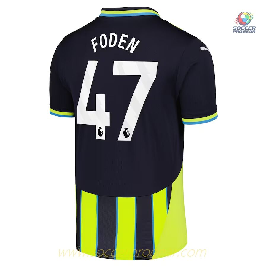 Manchester City Away Soccer Shirt 2024-2025 Season Foden
