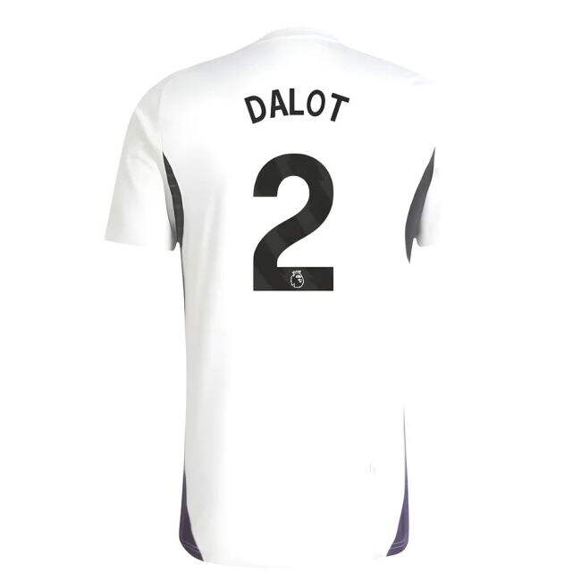 2025-2026 Man Utd Training Jersey (White) (Dalot 2) (Limited Edition)