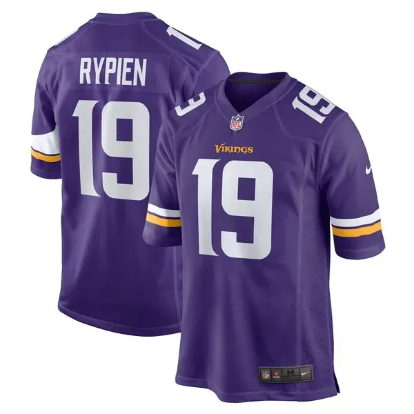 None Brett Rypien Game Jersey - Purple | NFL Player Jersey | NFL Footb