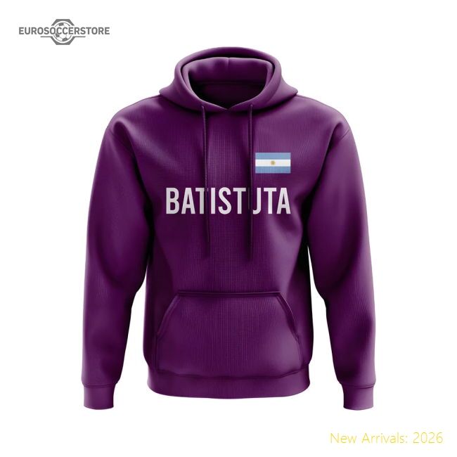 First-class Gabriel Batistuta La Viola Name Hoody (purple)