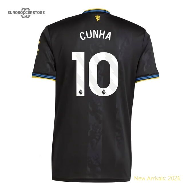Authentic 2025-2026 Manchester United Third Shirt (cunha 10)