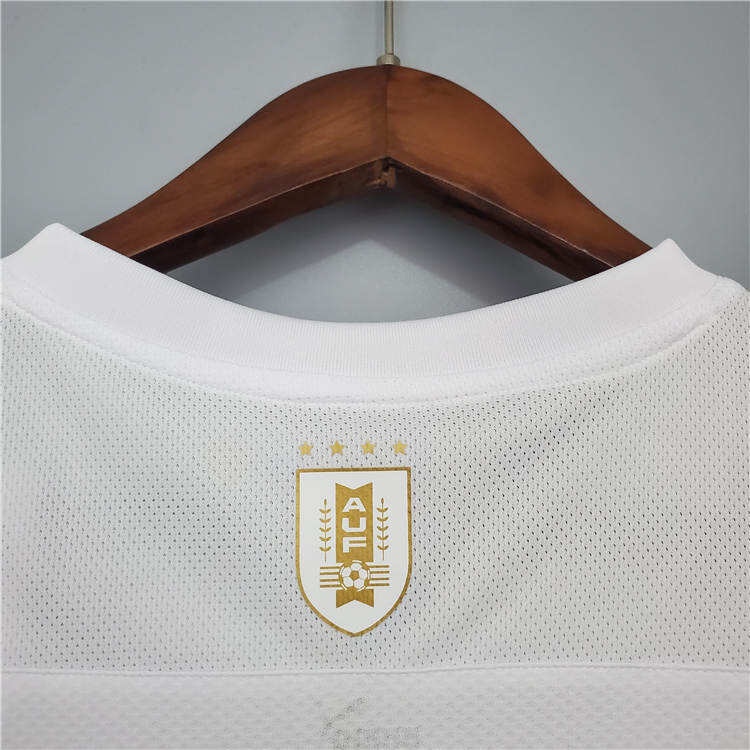 Uruguay 2021 Away Kit White Soccer Jersey Football Shirt - Official